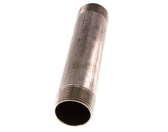 R 1 1/4'' Stainless steel Double Pipe Nipple 20 Bar DIN 2982 - 180mm