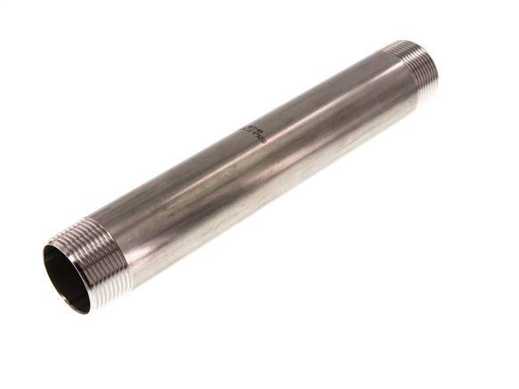 R 1 1/4'' Stainless steel Double Pipe Nipple 20 Bar DIN 2982 - 250mm