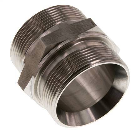 G 2'' Stainless steel Double Nipple 160 Bar - Hydraulic