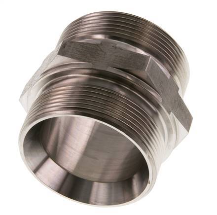 G 2'' Stainless steel Double Nipple 160 Bar - Hydraulic