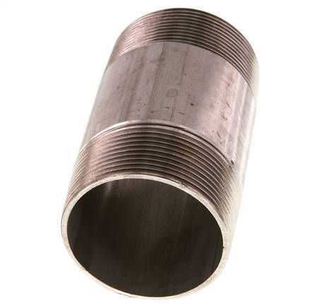 R 2'' Stainless steel Double Pipe Nipple 20 Bar DIN 2982 - 100mm