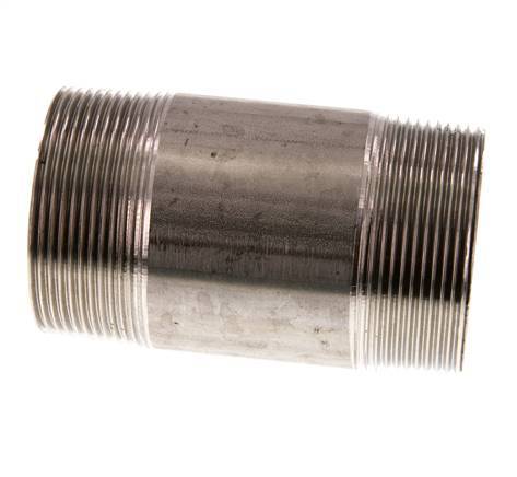 R 2'' Stainless steel Double Pipe Nipple 20 Bar DIN 2982 - 100mm