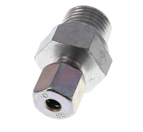 G 1/2'' Male x 6S Zinc plated Steel Straight Cutting Ring 630 Bar DIN 2353