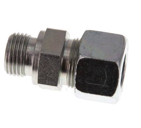 G 1/2'' Male x 16S Zinc plated Steel Straight Cutting Ring 400 Bar DIN 2353