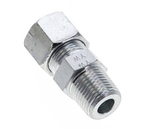 1/2'' NPT Male x 14S Zinc plated Steel Straight Cutting Ring 630 Bar DIN 2353