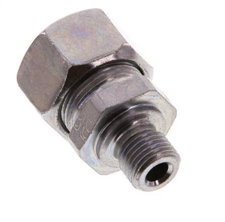 G 1/4'' Male x 15L Zinc plated Steel Straight Cutting Ring 315 Bar DIN 2353