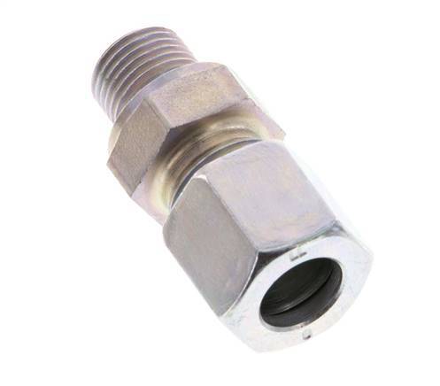 G 1/8'' Male x 8LL Zinc plated Steel Straight Cutting Ring 100 Bar DIN 2353