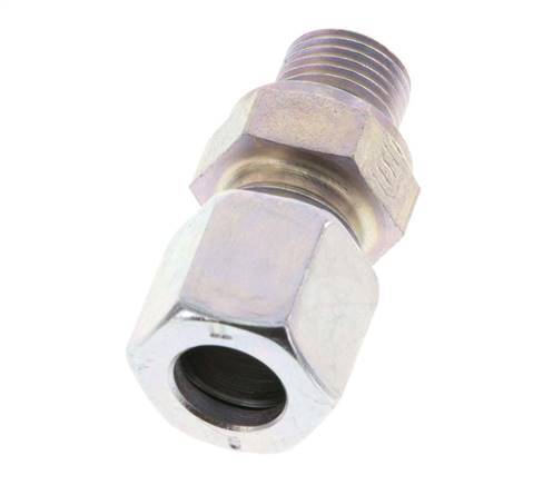 G 1/8'' Male x 8LL Zinc plated Steel Straight Cutting Ring 100 Bar DIN 2353