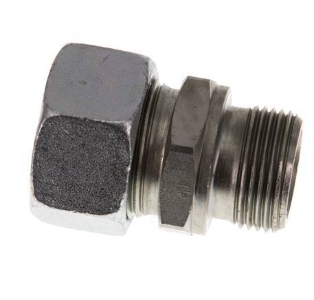 G 3/4'' Male x 22L Zinc plated Steel Straight Cutting Ring 160 Bar DIN 2353