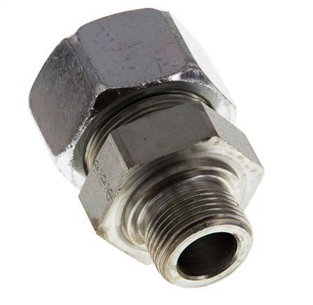 G 3/4'' Male x 25S Zinc plated Steel Straight Cutting Ring 400 Bar DIN 2353
