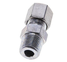 3/8'' NPT Male x 8S Zinc plated Steel Straight Cutting Ring 630 Bar DIN 2353