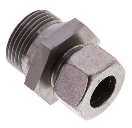 G 1'' Male x 18L Zinc plated Steel Straight Cutting Ring 315 Bar DIN 2353