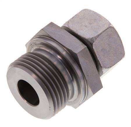 G 1'' Male x 18L Zinc plated Steel Straight Cutting Ring 315 Bar DIN 2353