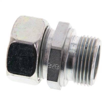 G 1'' Male x 28L Zinc plated Steel Straight Cutting Ring 160 Bar DIN 2353