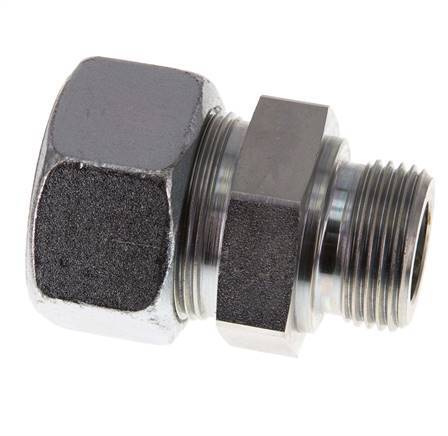 G 1'' Male x 30S Zinc plated Steel Straight Cutting Ring 400 Bar DIN 2353