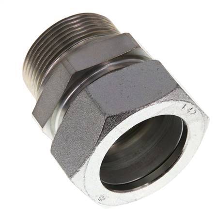 G 1 1/2'' Male x 42L Zinc plated Steel Straight Cutting Ring 160 Bar DIN 2353
