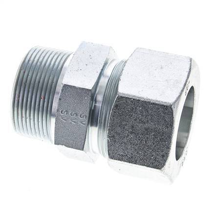 1 1/2'' NPT Male x 38S Zinc plated Steel Straight Cutting Ring 315 Bar DIN 2353