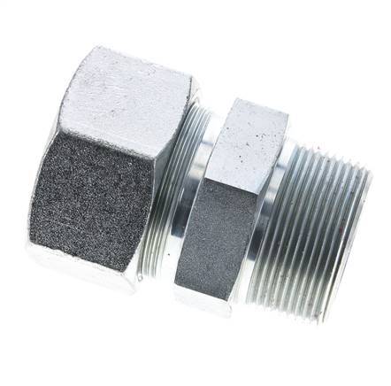 1 1/2'' NPT Male x 38S Zinc plated Steel Straight Cutting Ring 315 Bar DIN 2353