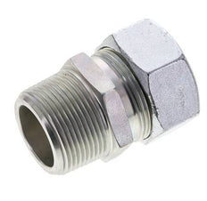 1 1/4'' NPT Male x 35L Zinc plated Steel Straight Cutting Ring 160 Bar DIN 2353