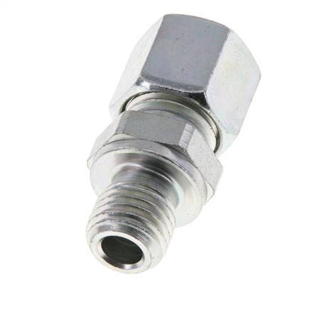M12x1.5 Male x 8L Zinc plated Steel Straight Cutting Ring 315 Bar DIN 2353 [5 Pieces]
