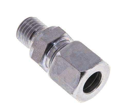 M12x1.5 Male x 10L Zinc plated Steel Straight Cutting Ring 315 Bar DIN 2353