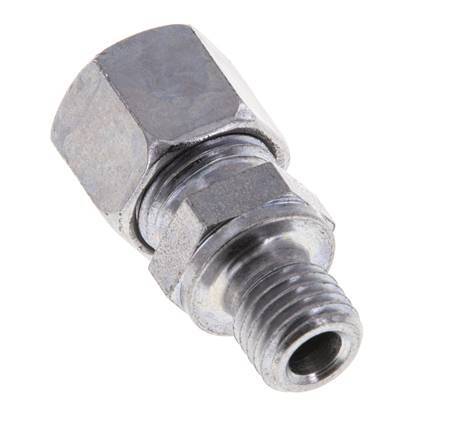 M12x1.5 Male x 10L Zinc plated Steel Straight Cutting Ring 315 Bar DIN 2353