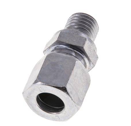 M12x1.5 Male x 10L Zinc plated Steel Straight Cutting Ring 315 Bar DIN 2353