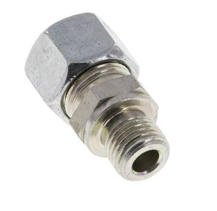 M14x1.5 Male x 12L Zinc plated Steel Straight Cutting Ring 315 Bar DIN 2353