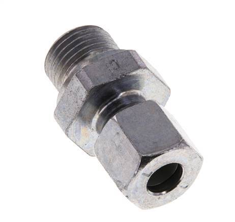 M16x1.5 Male x 8L Zinc plated Steel Straight Cutting Ring 315 Bar DIN 2353