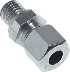 12S & M18x1.5 Zink plated Steel Straight Cutting Fitting with Male Threads 630 bar NBR ISO 8434-1 [2 Pieces]