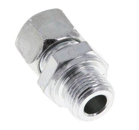 M18x1.5 Male x 12L Zinc plated Steel Straight Cutting Ring 315 Bar DIN 2353