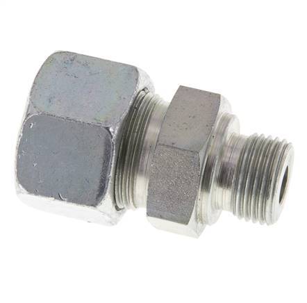 M18x1.5 Male x 16S Zinc plated Steel Straight Cutting Ring 400 Bar DIN 2353