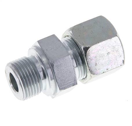 M20x1.5 Male x 14S Zinc plated Steel Straight Cutting Ring 630 Bar DIN 2353