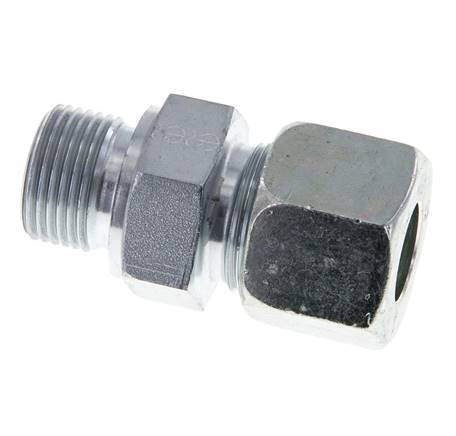 M20x1.5 Male x 14S Zinc plated Steel Straight Cutting Ring 630 Bar DIN 2353