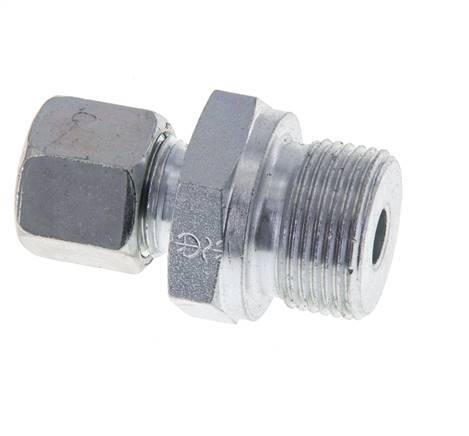 M22x1.5 Male x 10L Zinc plated Steel Straight Cutting Ring 315 Bar DIN 2353