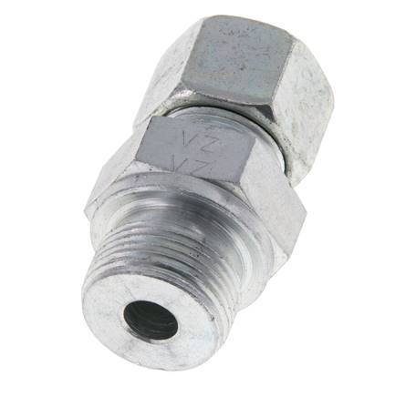 M22x1.5 Male x 12S Zinc plated Steel Straight Cutting Ring 630 Bar DIN 2353