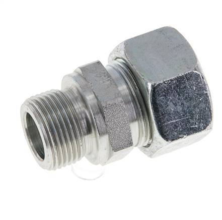 M22x1.5 Male x 18L Zinc plated Steel Straight Cutting Ring 315 Bar DIN 2353