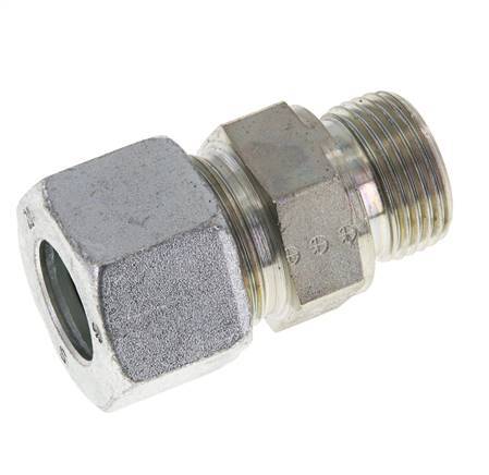 M27x2 Male x 20S Zinc plated Steel Straight Cutting Ring 400 Bar DIN 2353