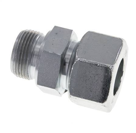 M33x2 Male x 25S Zinc plated Steel Straight Cutting Ring 400 Bar DIN 2353