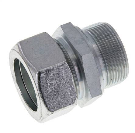 M42x2 Male x 35L Zinc plated Steel Straight Cutting Ring 160 Bar DIN 2353
