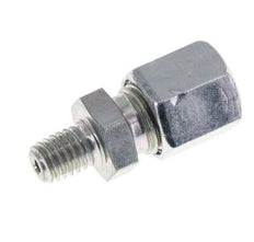 M6 Male x 6LL Zinc plated Steel Straight Cutting Ring 100 Bar DIN 2353