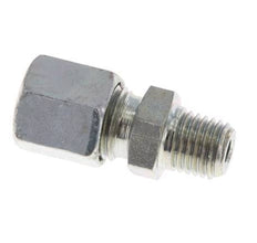 M8x1 Male x 5LL Zinc plated Steel Straight Cutting Ring 100 Bar DIN 2353