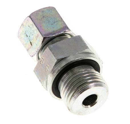 G 1/2'' Male x 10S Zinc plated Steel Straight Cutting Ring with FKM Seal 630 Bar DIN 2353