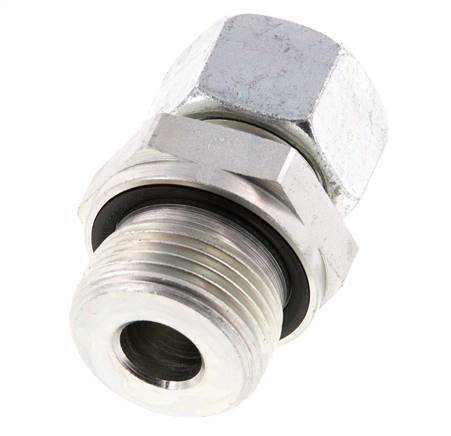 G 3/4'' Male x 15L Zinc plated Steel Straight Cutting Ring with FKM Seal 315 Bar DIN 2353