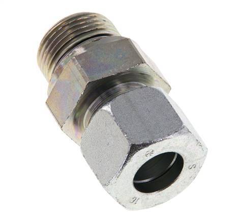 G 3/4'' Male x 16S Zinc plated Steel Straight Cutting Ring with FKM Seal 400 Bar DIN 2353