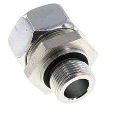 G 3/4'' Male x 28L Zinc plated Steel Straight Cutting Ring with FKM Seal 160 Bar DIN 2353
