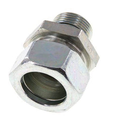 G 3/4'' Male x 28L Zinc plated Steel Straight Cutting Ring with FKM Seal 160 Bar DIN 2353