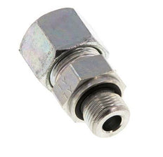 G 3/8'' Male x 14S Zinc plated Steel Straight Cutting Ring with FKM Seal 630 Bar DIN 2353