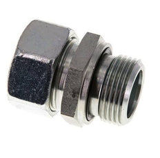 G 1'' Male x 28L Zinc plated Steel Straight Cutting Ring with FKM Seal 160 Bar DIN 2353