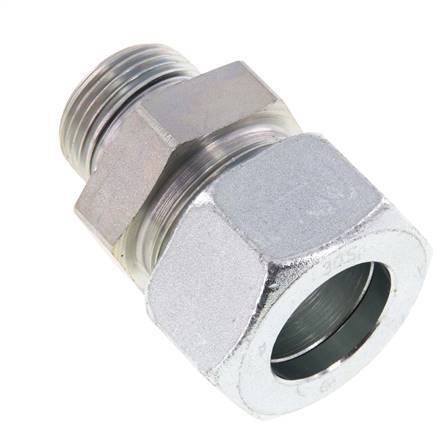 G 1'' Male x 30S Zinc plated Steel Straight Cutting Ring with FKM Seal 400 Bar DIN 2353